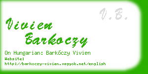 vivien barkoczy business card
