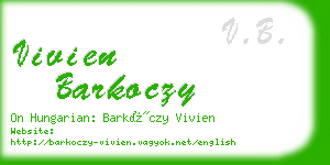 vivien barkoczy business card